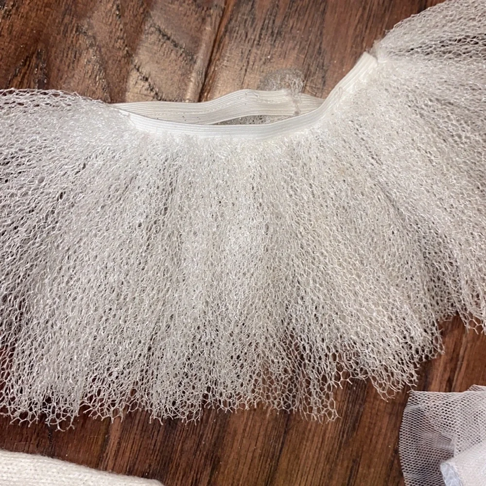 Build-A-Bear fur collar sequin cardigan sweater & white glittery silver skirt​​ - Picture 9 of 12